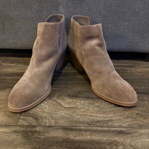 Sam Edelman Tan Suede Ankle Booties